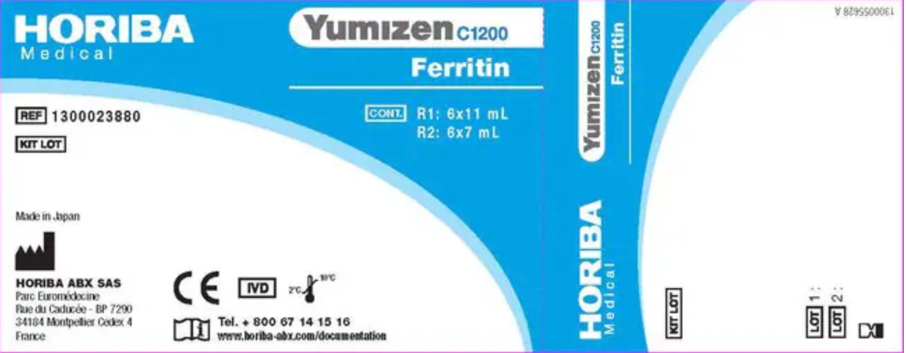 Yumizen C1200 Ferritin, 600 Reactions