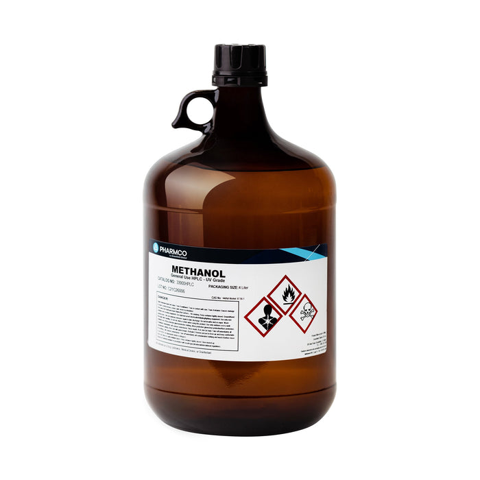 Methanol, HPLC Grade, 4x4 liter