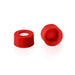 9-425 Red  Autosampler Caps w/ PTFE/Silicone, 100/unit - Filtrous