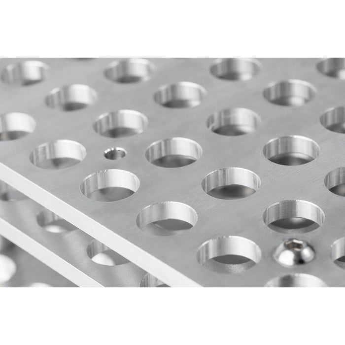 97 Well Aluminum Block for 10mL Tubes, 1/unit