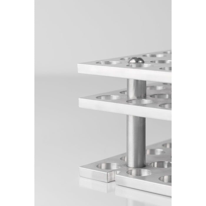 97 Well Aluminum Block for 10mL Tubes, 1/unit