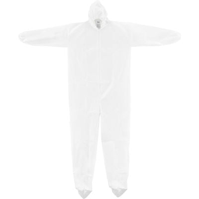 Microporous Coverall w/ Hood, 2X Large, Disposable, 25/unit
