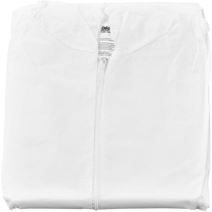 Microporous Coverall w/ Hood, Large, Disposable, 25/unit