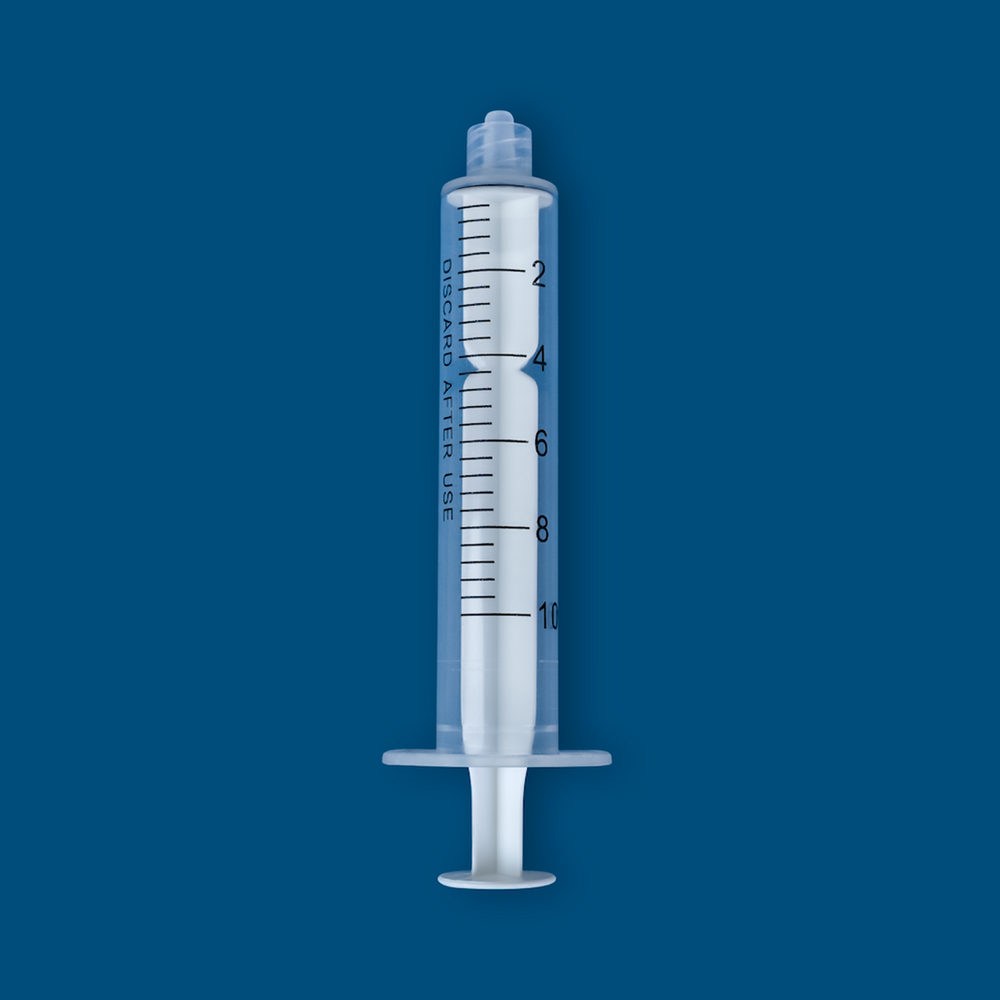 10mL Rubber-Free Luer Lock Syringe, Non-Sterile