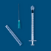 1mL Luer Lock Syringe w/ Needle, Sterile, 100/unit