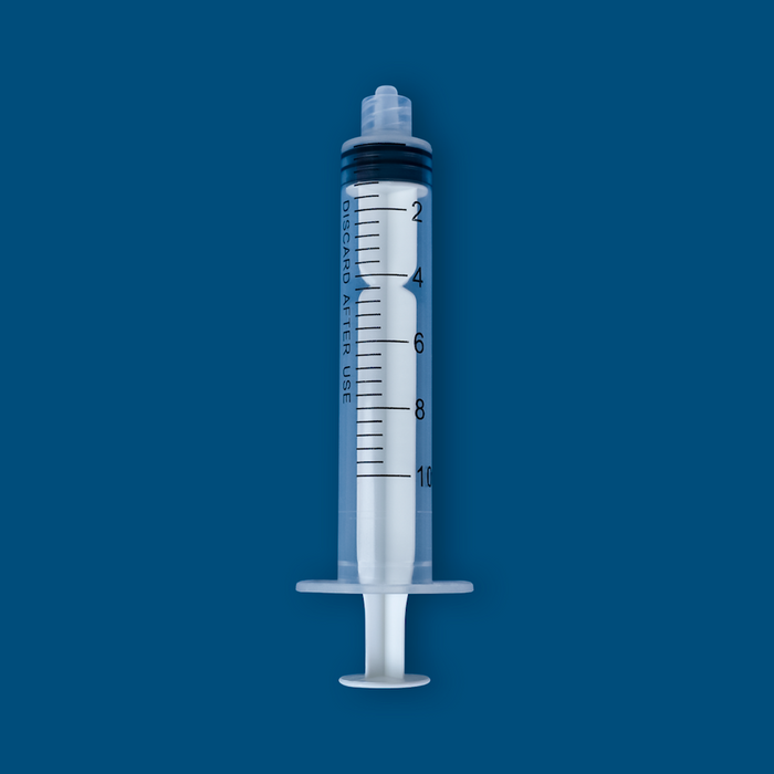 10mL Luer Lock Syringe, Non-Sterile, 100/unit