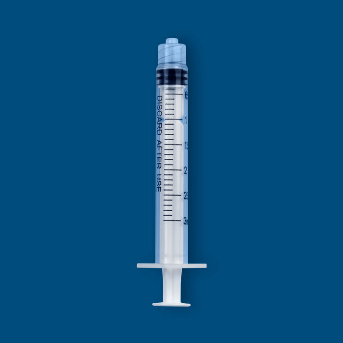 3mL Luer Lock Syringe, Non-Sterile, 100/unit