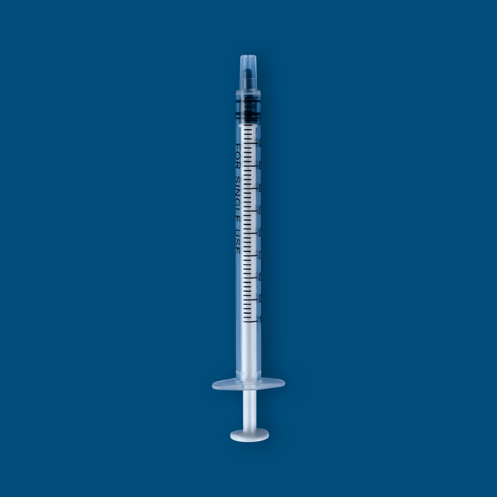 1mL Luer Slip Syringe, Non-Sterile, 100/unit