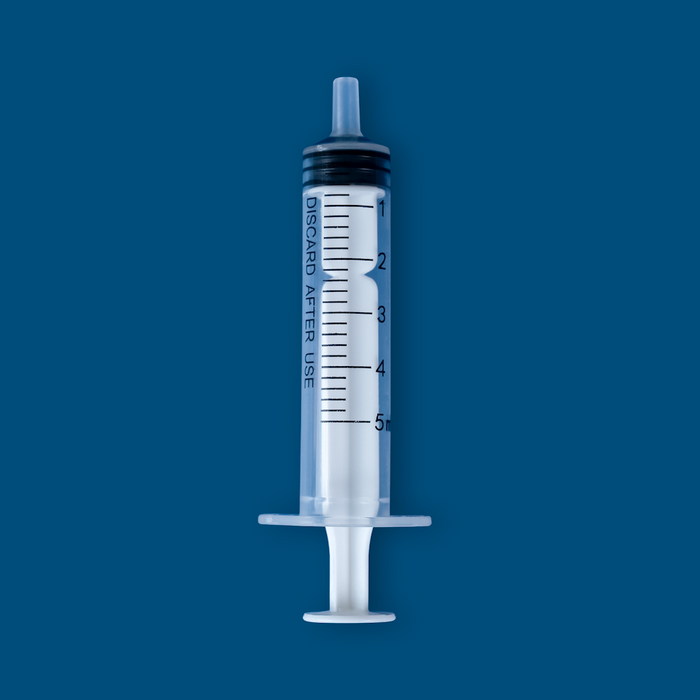 5mL Luer Slip Syringe, Non-Sterile, 100/unit