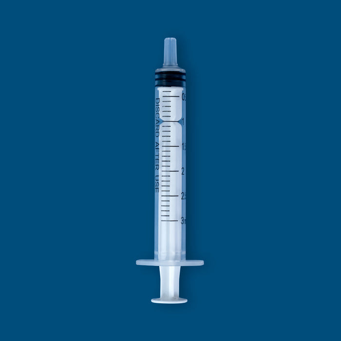 3mL Luer Slip Disposable Syringe, Sterile, 100/unit
