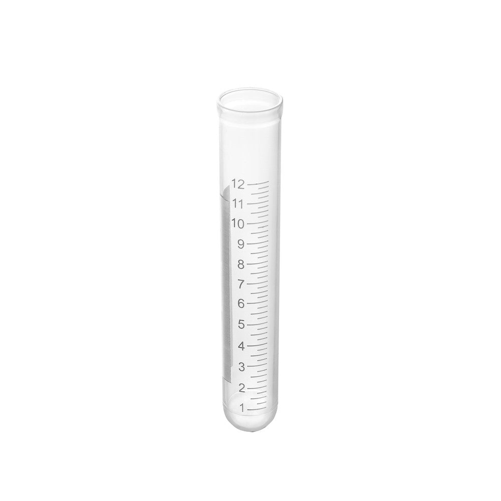 14mL Round Bottom PP Test Tubes w/ Graduation, Rimmed, 1000/unit