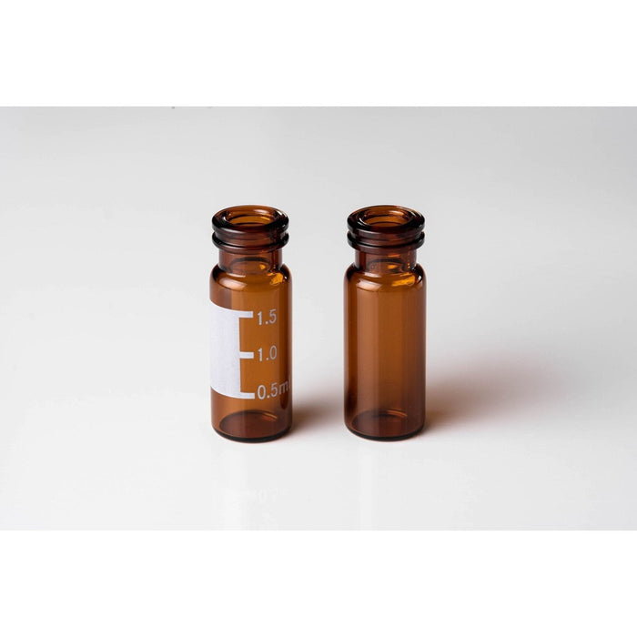 2mL 11mm Amber Snap Top Autosampler Vials w/ Patch, 100/unit - Filtrous