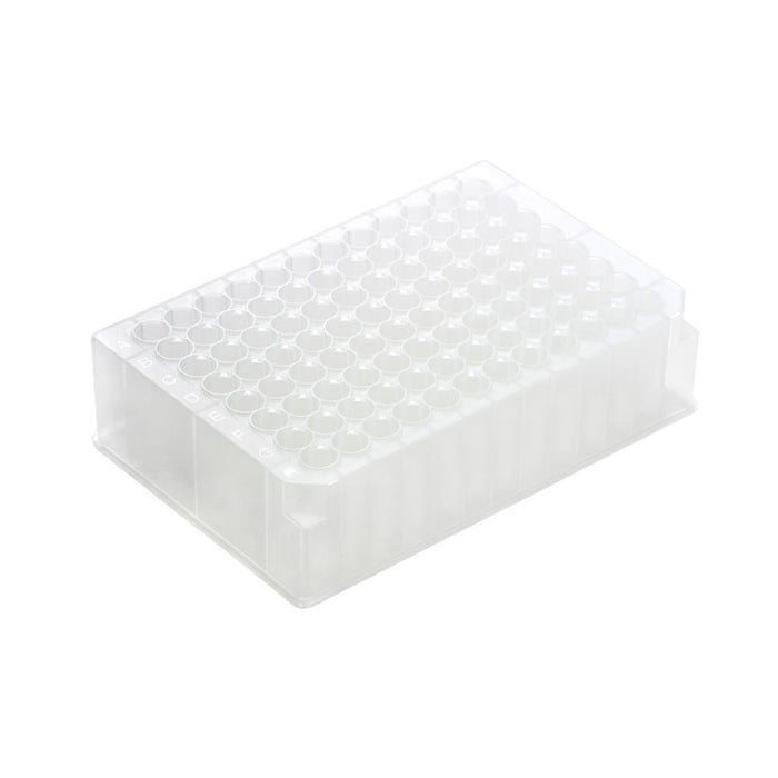 1mL 96 Well Round Top Round Bottom Collection Plate, Polypropylene, Sterile, 50/unit