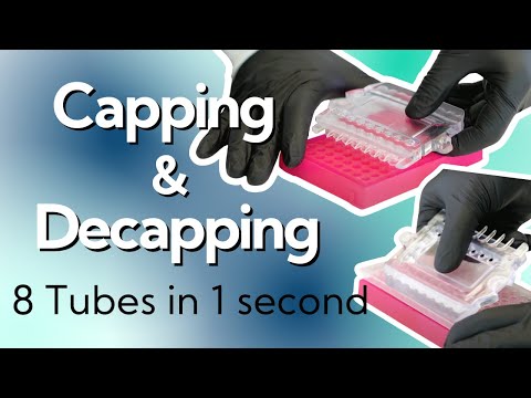 0.2mL PCR 8-Strip Tube & Separate Domed Caps, 120/unit