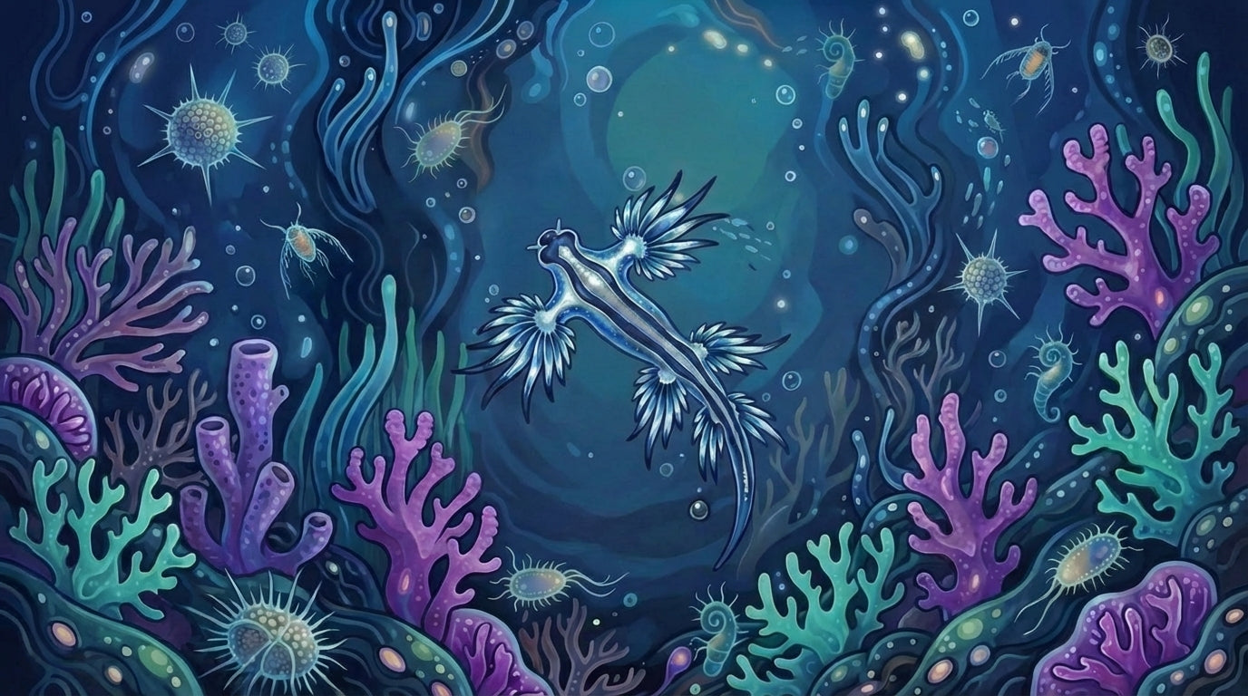 Blue Dragon Nudibranch — Glaucus atlanticus